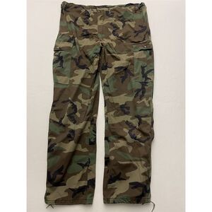 VTG US Military Winfield Mfg. Co. L x 35 Chemical Protective Woodland Camo Pants